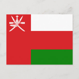 Oman National World Flag Briefkaart