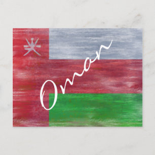Oman noodlijdende vlag briefkaart
