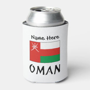 Oman Omaanse Vlag Gepersonaliseerde Naam Blikjeskoeler