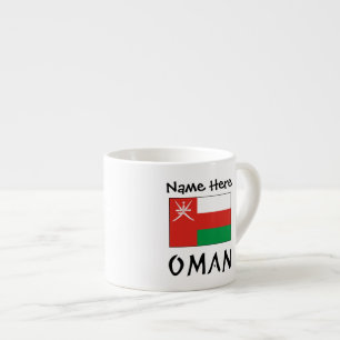 Oman Omaanse Vlag Gepersonaliseerde Naam Espresso Kop
