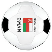 Oman Omaanse Vlag Gepersonaliseerde Naam Voetbal (Gedraaid)