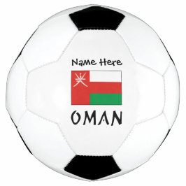 Oman Omaanse Vlag Gepersonaliseerde Naam Voetbal