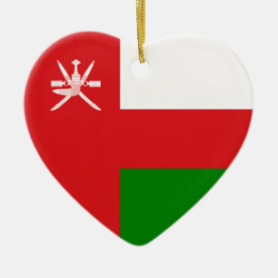 Oman - Omani Flag Keramisch Ornament