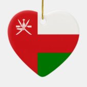 Oman - Omani Flag Keramisch Ornament (Achterkant)
