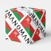 Oman Omani vlag betegeld gepersonaliseerd Bedankdoosjes (Achterkant)