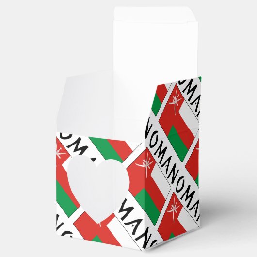 Oman Omani vlag betegeld gepersonaliseerd Bedankdoosjes (Geopend)
