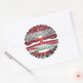 Oman Omanisch Österreichisch Österreich Baum Ronde Sticker (Envelop)