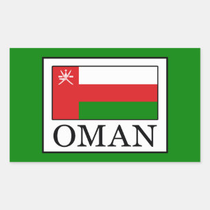 Oman Rechthoekige Sticker