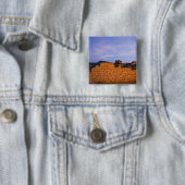 Oman, regio Dhofar, Salalah. Al, Baleed Vierkante Button 5,1 Cm (In situ)
