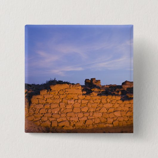 Oman, regio Dhofar, Salalah. Al, Baleed Vierkante Button 5,1 Cm (Voorkant)
