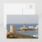 Oman, regio Sharqiya, Sur. Towers van Al Ayajh Briefkaart (Voorkant / Achterkant)