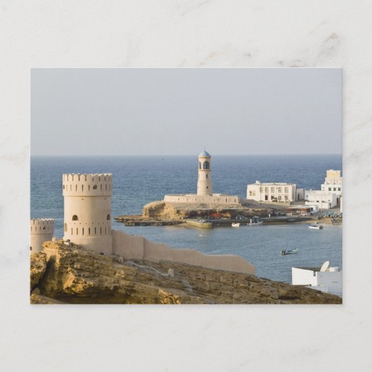 Oman, regio Sharqiya, Sur. Towers van Al Ayajh Briefkaart (Voorkant)