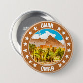 Oman Ronde Button 7,6 Cm (Voorkant /achterkant)
