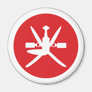 Oman rondel land vlag symbool leger luchtvaart mil magneet