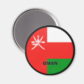 Oman Roundel kwaliteitsvlag Magneet (Voorkant / Achterkant)
