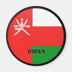 Oman Roundel kwaliteitsvlag Magneet