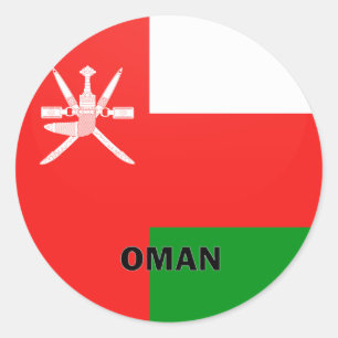 Oman Roundel kwaliteitsvlag Ronde Sticker