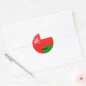 Oman Roundel kwaliteitsvlag Ronde Sticker (Envelop)