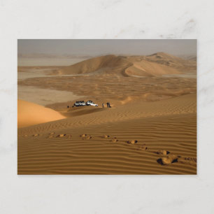 Oman, Rub Al Khali-woestijn, rijden over de duinen Briefkaart