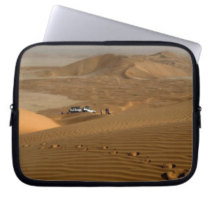 Oman, Rub Al Khali-woestijn, rijden over de duinen Laptop Sleeve