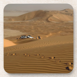 Oman, Rub Al Khali-woestijn, rijden over de duinen Onderzetter