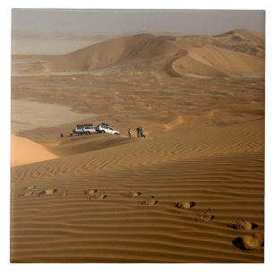 Oman, Rub Al Khali-woestijn, rijden over de duinen Tegeltje