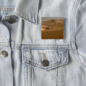 Oman, Rub Al Khali-woestijn, rijden over de duinen Vierkante Button 5,1 Cm (In situ)