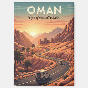 Oman Sunset Travel Magneet