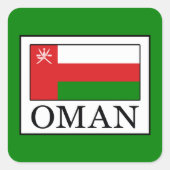 Oman Vierkante Sticker (Voorkant)