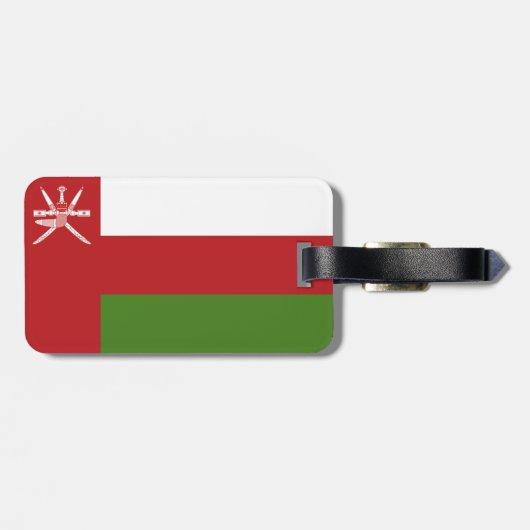 Oman vlag bagagelabel (Achterkant horizontaal)