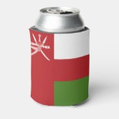 Oman vlag blikjeskoeler (Blikje Achterkant)