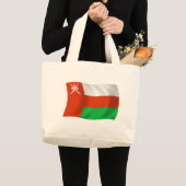 Oman Vlag Boodschappentas Grote Tote Bag (Voorkant (product))