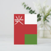 Oman vlag briefkaart (Staand voorkant)