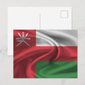 Oman Vlag Briefkaart (Voorkant / Achterkant)
