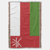 Oman vlag deken (Voorkant Verticaal)