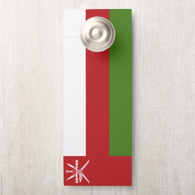 Oman vlag deurhanger (Op knop)