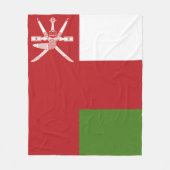 Oman vlag fleece deken (Voorkant)