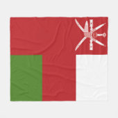 Oman vlag fleece deken (Voorkant (Horizontaal))