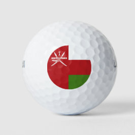 Oman vlag golfballen