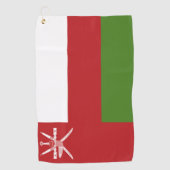 Oman vlag golfhanddoek (Voorkant)