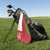 Oman vlag golfhanddoek (Groen)