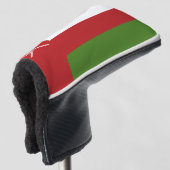 Oman vlag golfheadcover (3/4 voorkant)