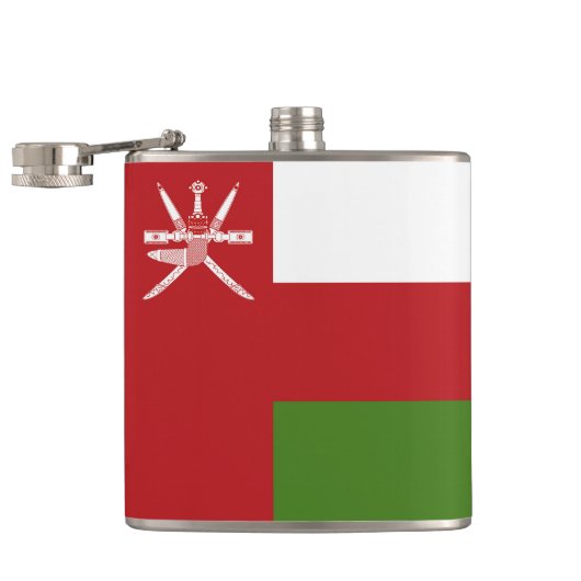 Oman vlag heupfles (Geopend)