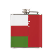 Oman vlag heupfles (Achterkant)