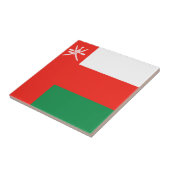Oman Vlag Keramische Tegel Tegeltje (Zijkant)