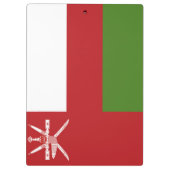 Oman vlag klembord (Achterkant)