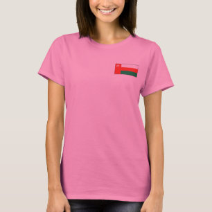 Oman Vlag + Landkaart T-Shirt