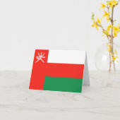 Oman Vlag Notitiekaart (Gele Bloem)