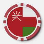 Oman vlag poker chips (Voorkant)