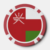 Oman vlag poker chips (Achterkant)